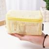 Casual Nylon Storage Pouch With Zipper Hand-held Cosmetic Bag Multipurpose Mesh Mesh Pouch Travel