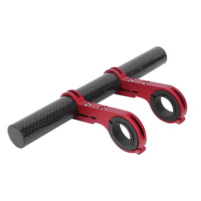 Bike Multifunction Extension Bracket Code Table Light Support Flashlight Stand Carbon Grain Double