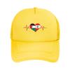 Lebanon Palestine Heartbeat Lebanese Palestinian Flag Casquette Women Unisex Outdoor Hats Adjustable Snapback Cap Baseball Caps