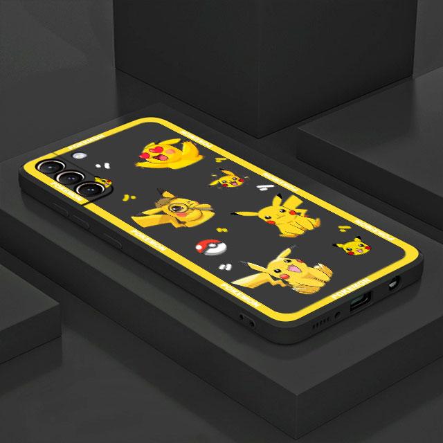 Чехол с рисунком Покемон Пикачу для Samsung Galaxy S20 S22 Ultra S21 FE S10 S9 Plus Note 20 10 Lite 9, мягкий чехол для телефона Samsung S22 5G