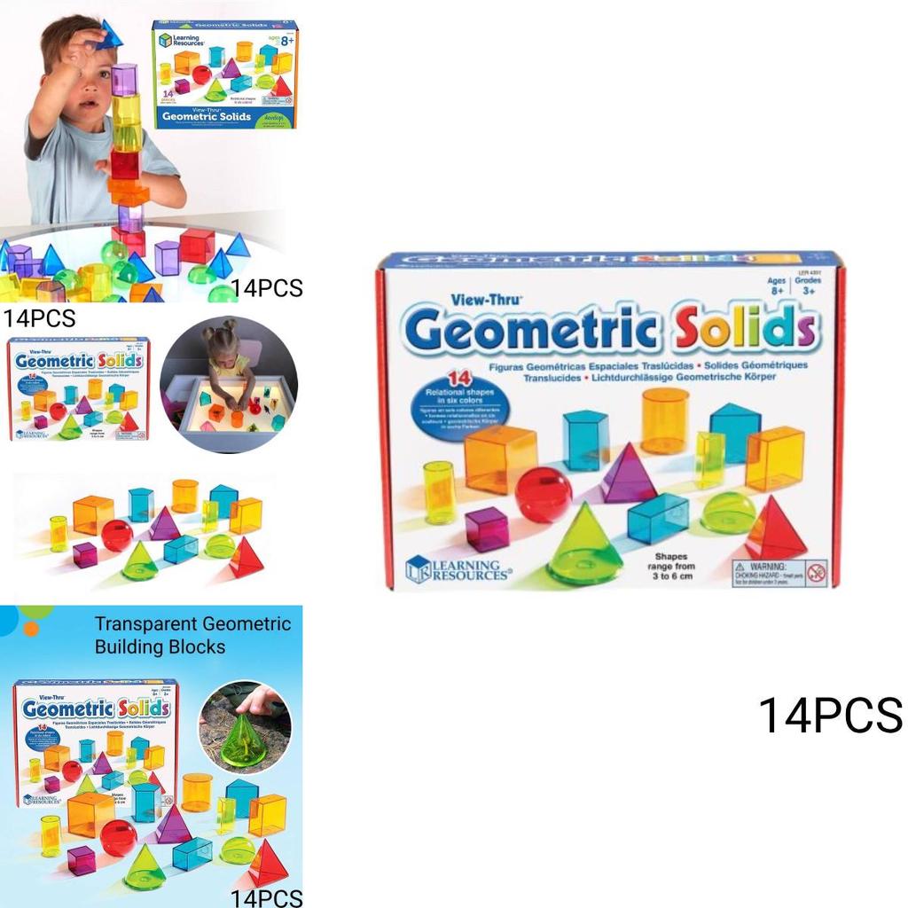 Transparente Geometrische Bausteine Für Kinder Lernmaterialien Lr Baby Mathe Spielzeug