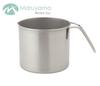 Maruyama Aresas Deep Single-Handle Pot 14cm 2.0L with Glass Lid C27166 IH Compatible, Gas Stove Compatible, Stainless Steel Pot, Single-Handle Pot,