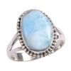 Natural Republic Larimar Gemstone 925 Solid Silver Jewelry Ring Size 5.5 A1e72