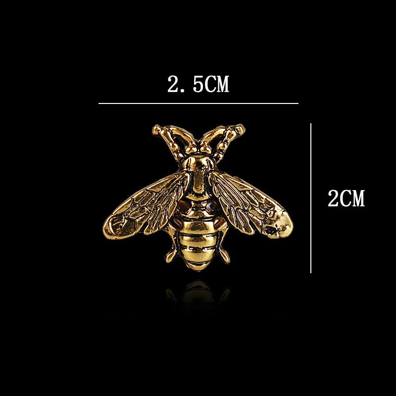 i-Remiel Fashion Retro Creative Bee Brooches Suit Wedding Brides Men's and Women's Shirt Collar Pin Accessories for Women 1 PCS