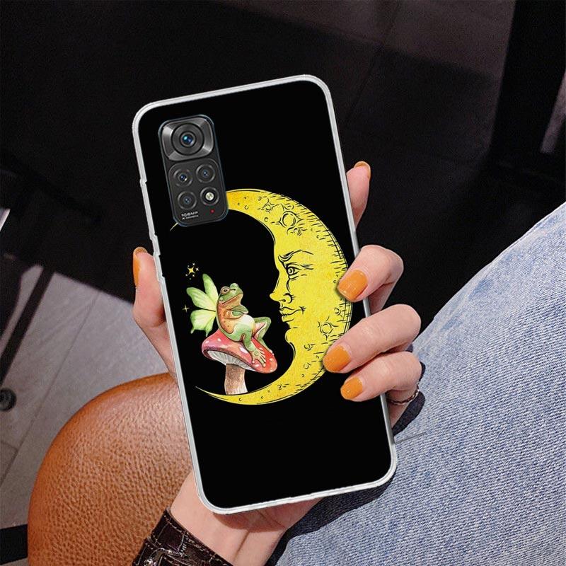 Cottagecore Frog Mushroom Kawaii Phone Case For Xiaomi Redmi Note 15 14 13 12S 12 11 Pro Plus 14S 11S 11E 10 10S 11T 5G Personal