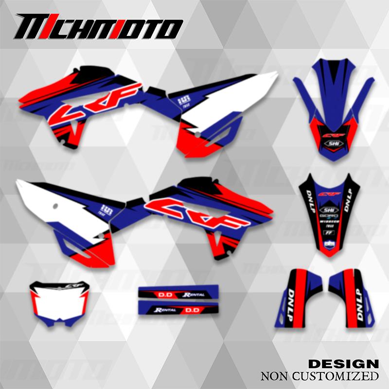 MCHMFG For HONDA CRF 450 450R CRF 250 250R 2024 Full Graphics Decals Stickers Motorcycle Background