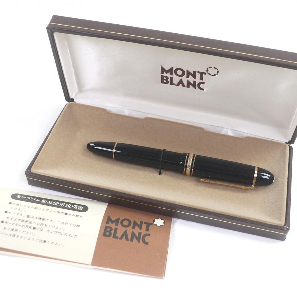 Excellent MONTBLANC fountain pen Meisterstück 149 Cap type Black gold 14C mens Used