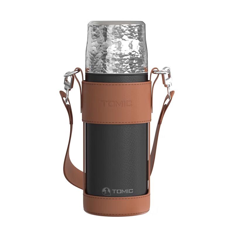 TOMIC Hammered Ceramic Lined Tea Tumbler