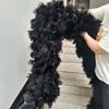 DIY 1-4 Yards Whole Ostrich Feather Boa Fluffy 10-15cm Feathers Strip for Wedding  Carnival Party Costume Burlesque Featured Shawl