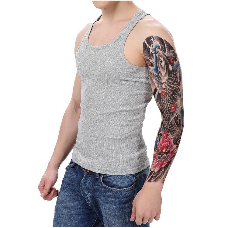 Tattoo Sticker, Flower Arm Skull Totem, Eye Of Eternal Wisdom, Wind Set Tqb Simulation Tattoo Sticker