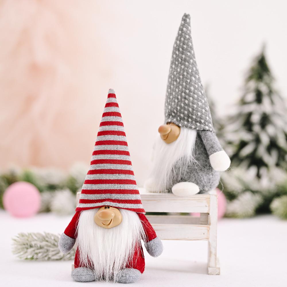 Christmas Santa Claus Figure Handmade Craft Seasonal Home Decoration Plush Doll