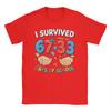 Bruh I Survived 67  33 Days of School 100th Day of School  T Shirts  Men Cotton Fun TShirts Crewneck Tee Shirt