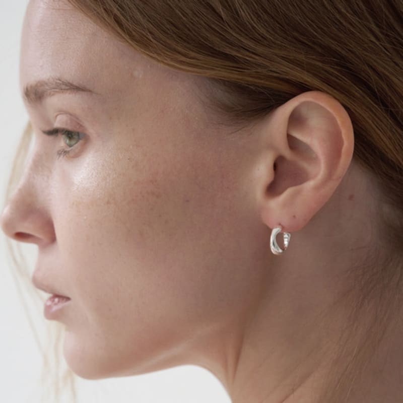 touched PEBBLE EARRING 04