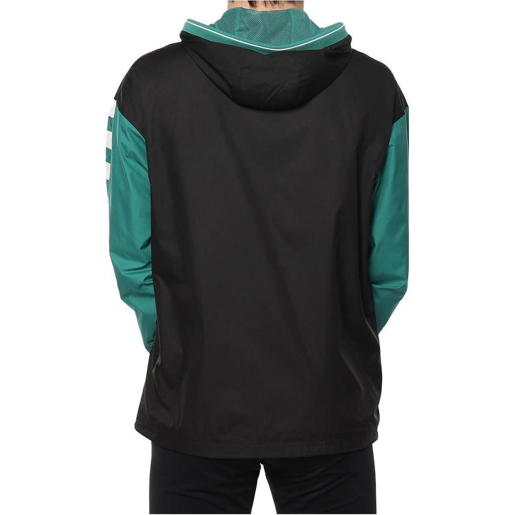 adidas Colorblock Zip-Up Sportjacke Herren Oberbekleidung Schwarz Grün DW8098