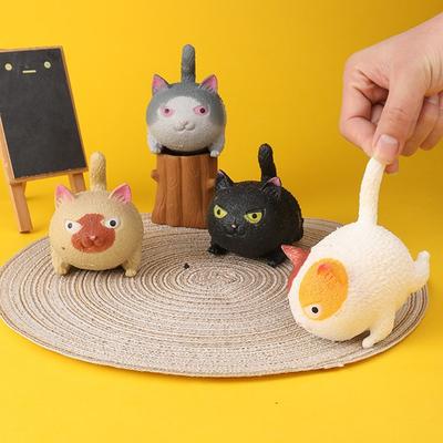 Creative Cat Ornament Decoration Pinch Accessories Relieve Stress and Release Ball Decompression Cat Cute Pet Ornament
