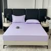 Fitted Sheet Single Piece Solid Color Aloe Vera Cotton Dustproof Bed Cover Mattress Protector Non-Slip Mattress Cover