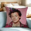 Harry Styles Folk Pop Pillow Case Square Double-Sided Sofa Cushion Cover Bedroom Bedside Pillow Gift
