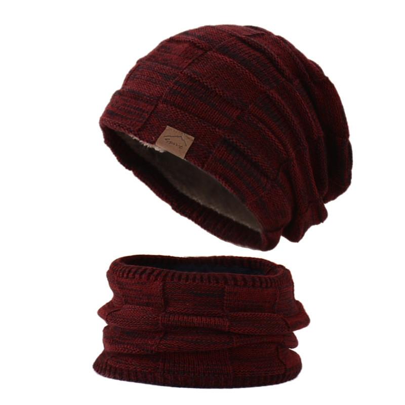 Knitted Hat And Scarf Set For Winter Warmth With Windproof Neck Protection For Casual And Fashion Use