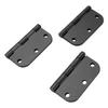 Rounded Door Hinges 3.5 Inch 5/8 Radius Matte Black Exterior Interior Door Hinges for Doors Office Bed Room Outdoor Window Construction Hardware