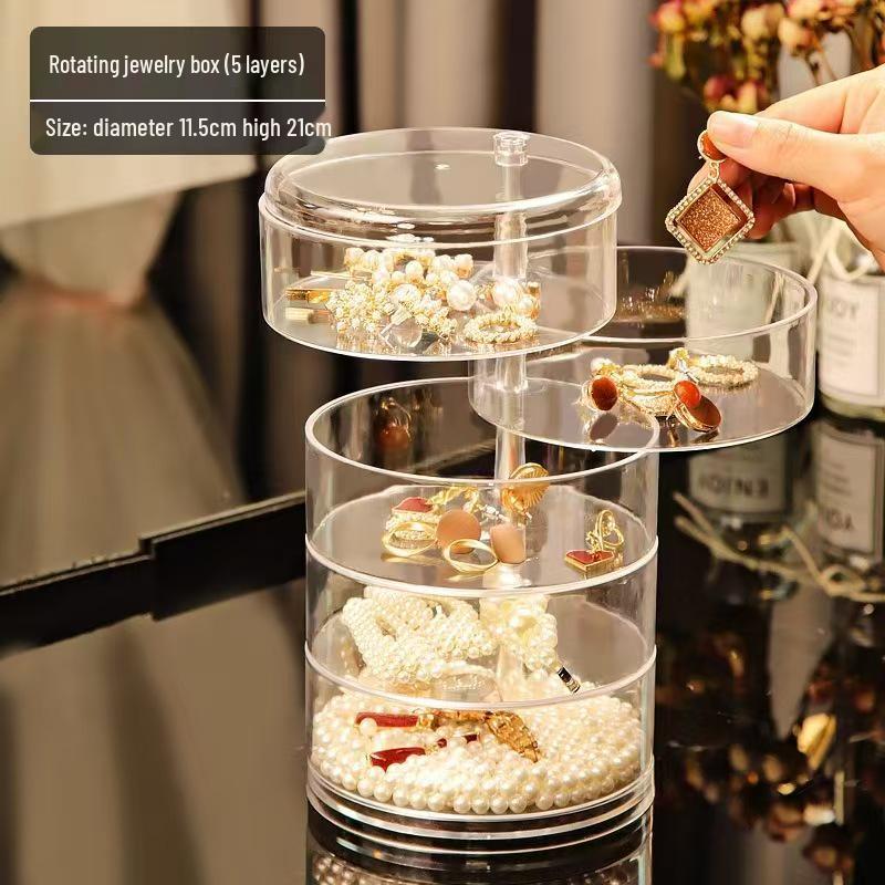 Trendige Schmuckaufbewahrungsbox für Armbänder, Ohrringe und Haarschmuck – Perfekt für Mädchen-Schreibtische