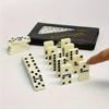 28-teiliges Domino-Schachspiel-Set - hochwertiges Brettspiel, ausgestattet mit stabilen PVC-Aufbewahrungsboxen, sehr gut geeignet für Spieleabende mit der Familie