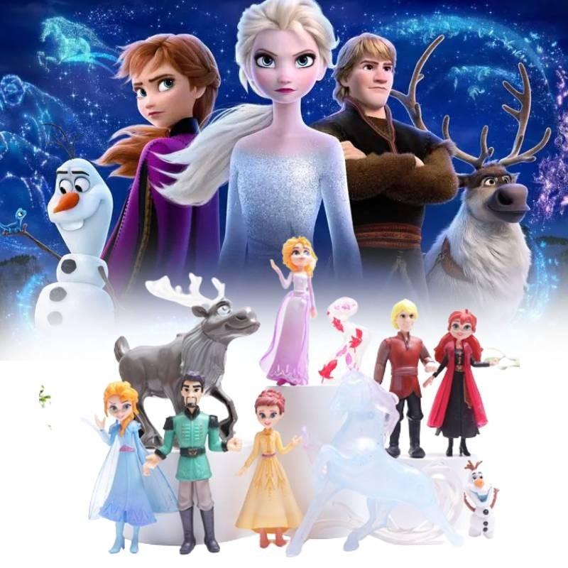 Bezauberndes Prinzessinnen-Puppenfiguren-Set mit 5 bis 10 bezaubernden Schneeköniginnen-Figuren für Kinder