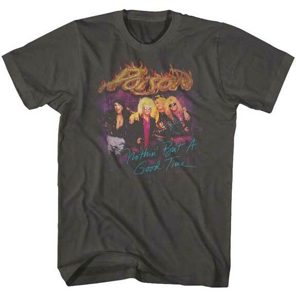 Poison Open Up And Say Ahh Men s T Shirt 80 s Rock Music Band Merch S