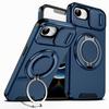 Luxury Slide Cap Cover Case For iPhone 17E 16E 18 17 16 15 14 13 12 11 Pro Max IPhone17e IPhone16e Phone With Ring Stand Holder