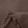 Women's Casual Crewneck Long-sleeve Tassel Woolen Solid Color Coat
