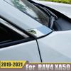 Car Outside  A Column Cover Pillar A Trim Frame Sticker Exterior Accessories For Toyota RAV4 XA50    2022 ABS Chrome