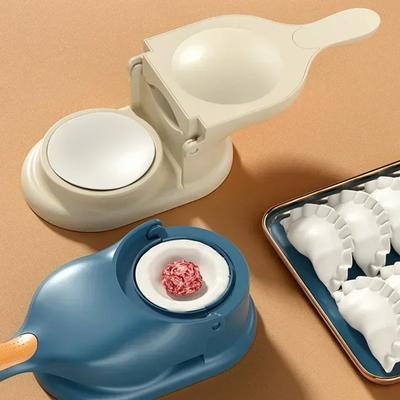 Dumpling 2 In1 Maker DIY Kit Wrapper Presser Dough Pressing Ideal for Home Cooking Dough Skin Molder Machine Kitchen Gadgets