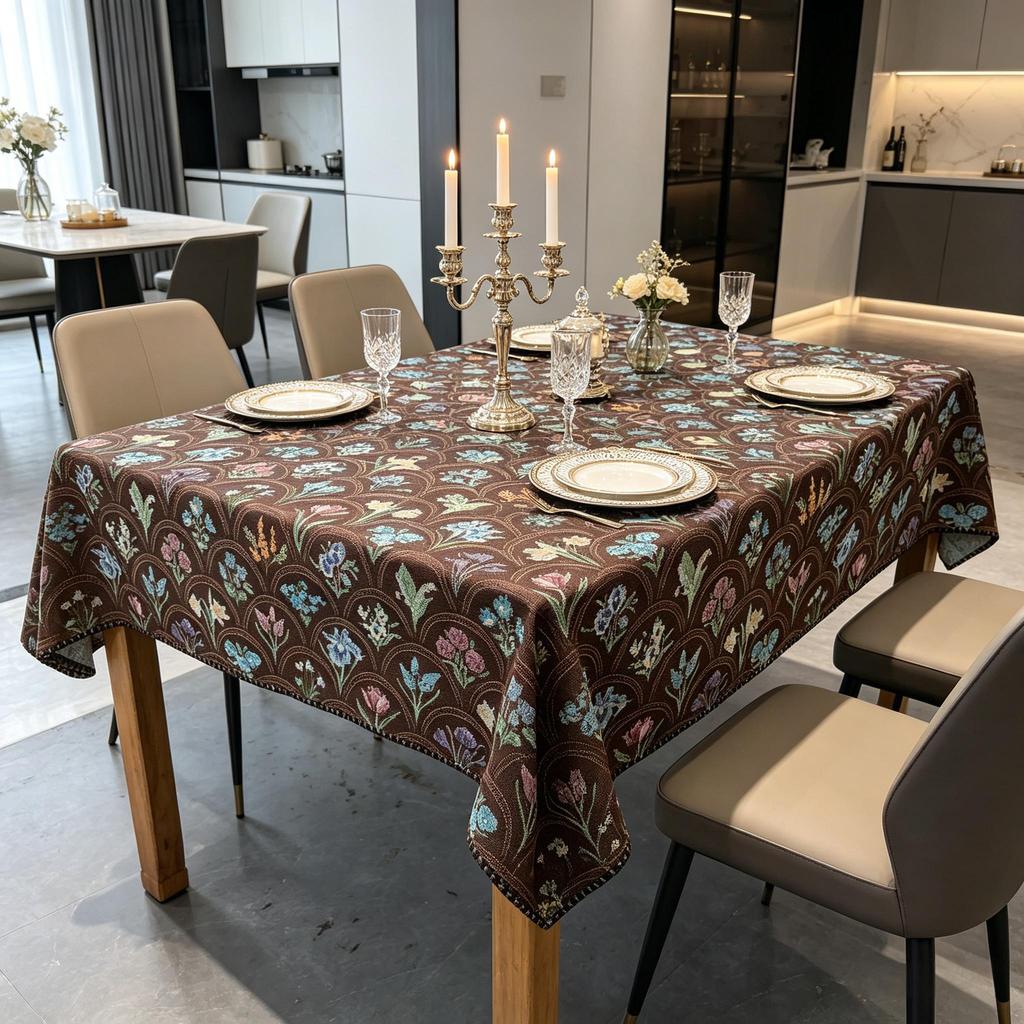 Mesa de Jantar Cozinha Festa Decoração Lavável Algodão Linho Retângulo Toalha de Mesa
