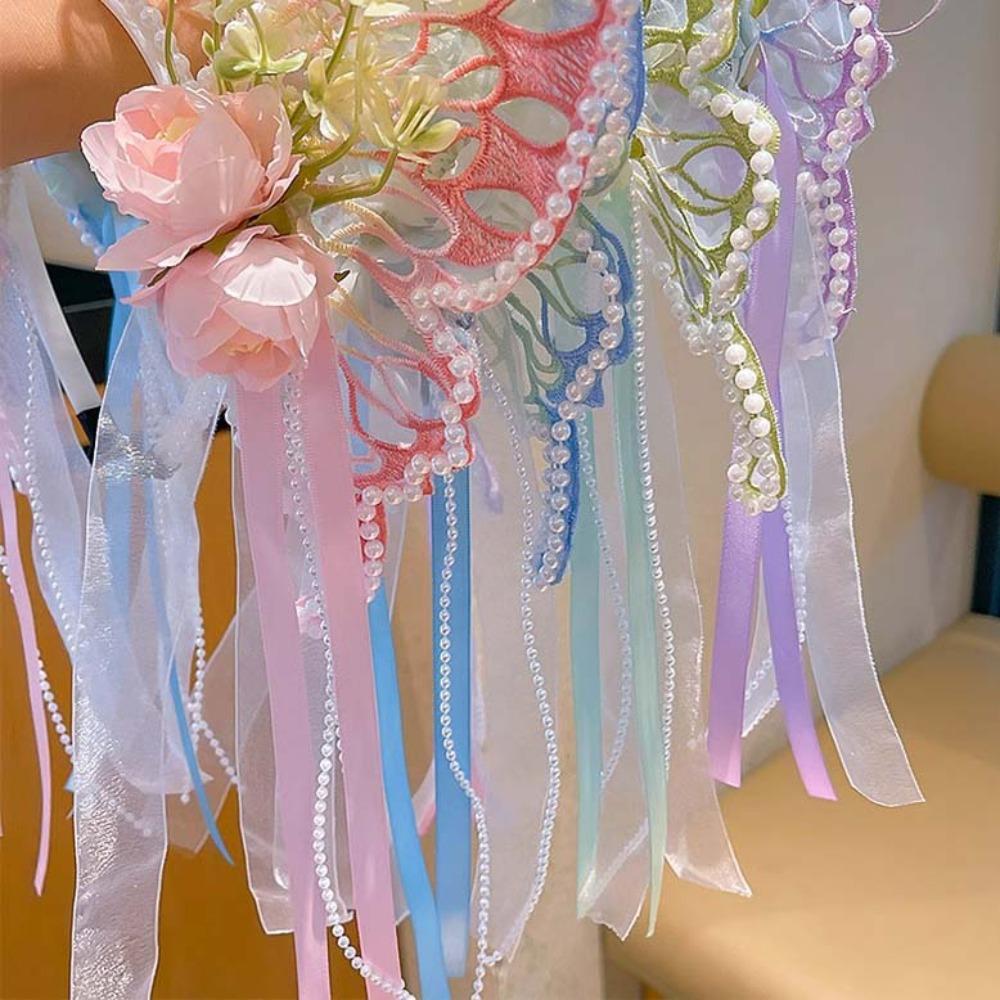 Kawaii Butterfly Fairy Hair Hoop Sweet Elf Ear Headband Princess Headband Flower Headband  Party