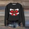 Women's Fashion Casual Long Sleeve Loose Christmas Printed Sweatshirt