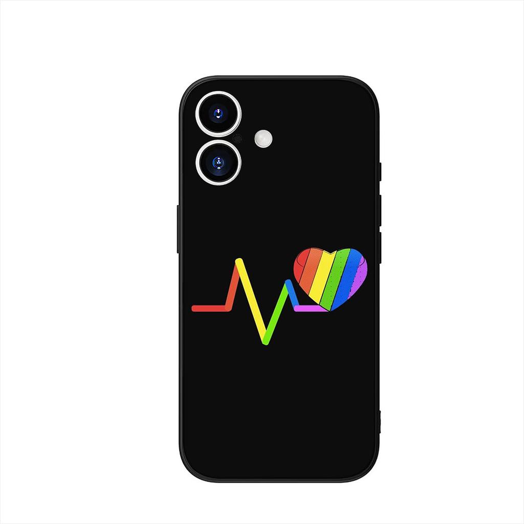 LGBTQ love is love Heart LGBT Phone Cover Case for OPPO A18 A16 A17 A38 A54 A40 A60 A80 A78 A79 A57 A55 A96 A15 A12 Casing