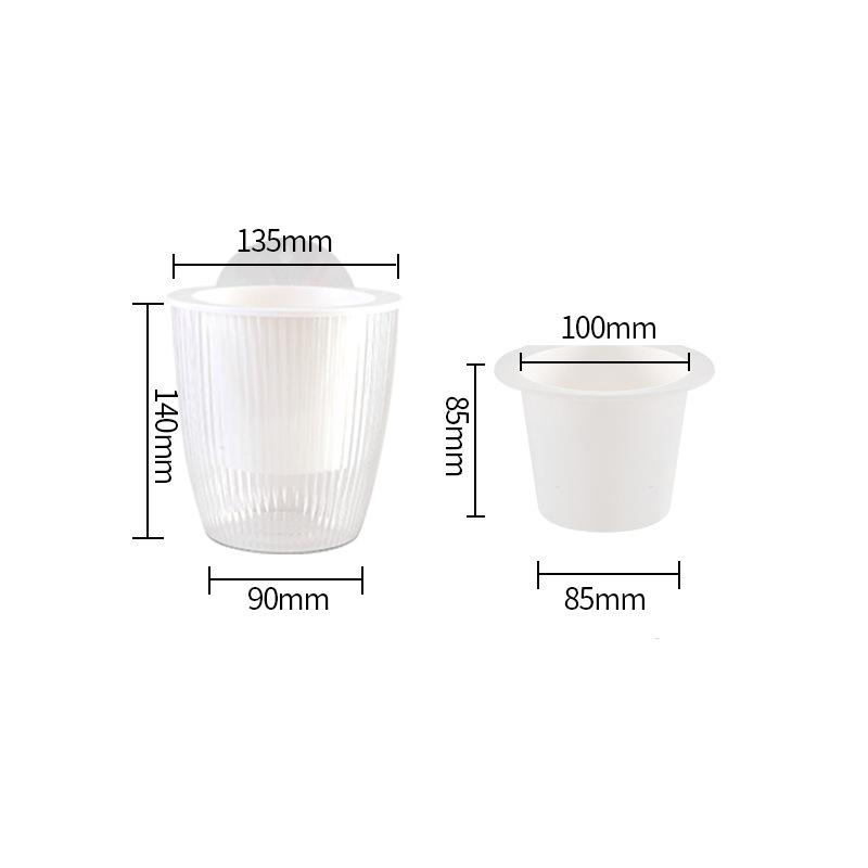 Настенный пластиковый горшок для растений, креативный настенный подвесной кашпо, самополивающийся горшок, украшение для домашней стены