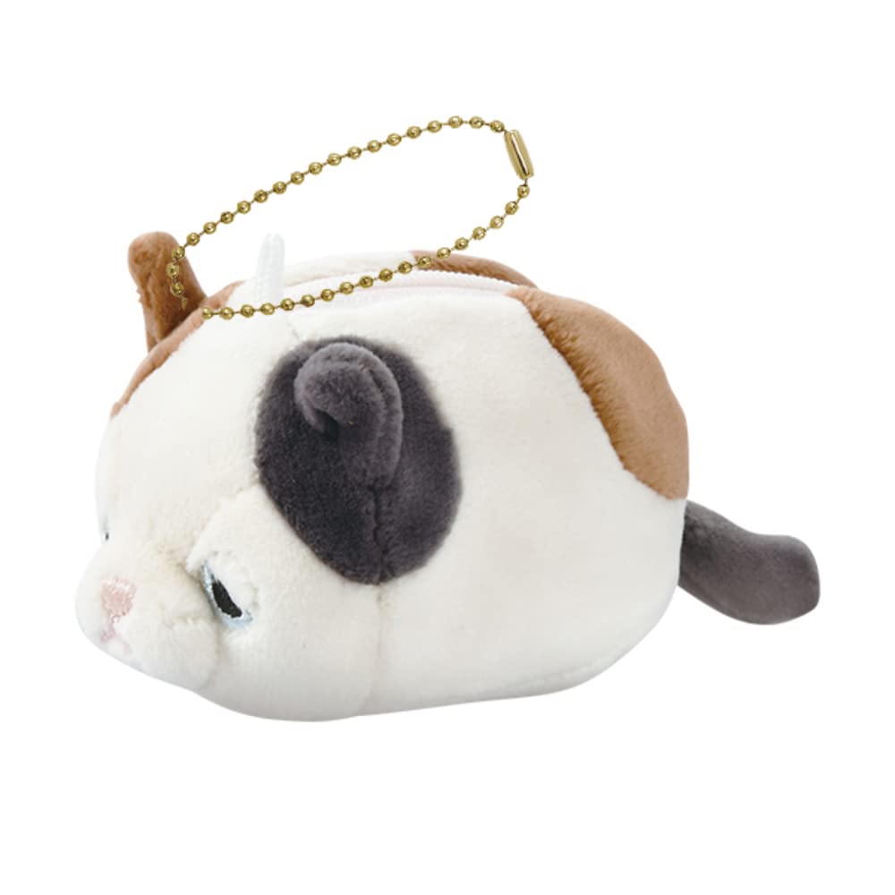 Livheart Eco Calico Cat Yuzu 7cm Palm-Sized Bag, (Pouch Approx. Long, Bag Approx. 43.5cm Long), Compact, 88413-10