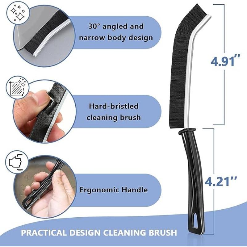 10PCS Gap Brush Toilet Kitchen Tile Bathroom Cleaning Multifunctional Window Slot Groove Dust Brush Hard Bristle Cleaning Brush