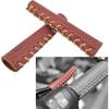 Tas Trost Genuine Leather Motorcycle Brake Clutch Covers, No Fringe (Brown)
