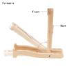 Ukulele Stand Wood Guitar Rack A-Frame Style Standing Musical Instrument Holder with Smooth Side for Ukuleles Violins