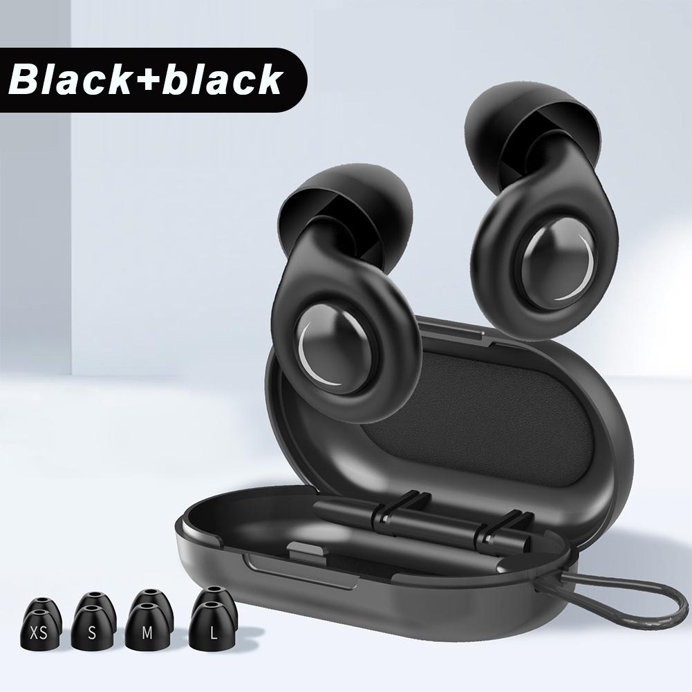 

Portable Sleep Specific Super Strong Noise Reduction Anti Noise Professional Noise Insulation Earplugs чорний