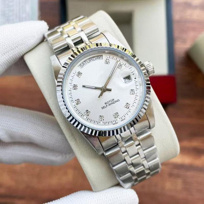 Dijia Tud Klassisch M22010 Business Rautenmuster Automatik Mechanisch Stahlarmband Herrenuhr