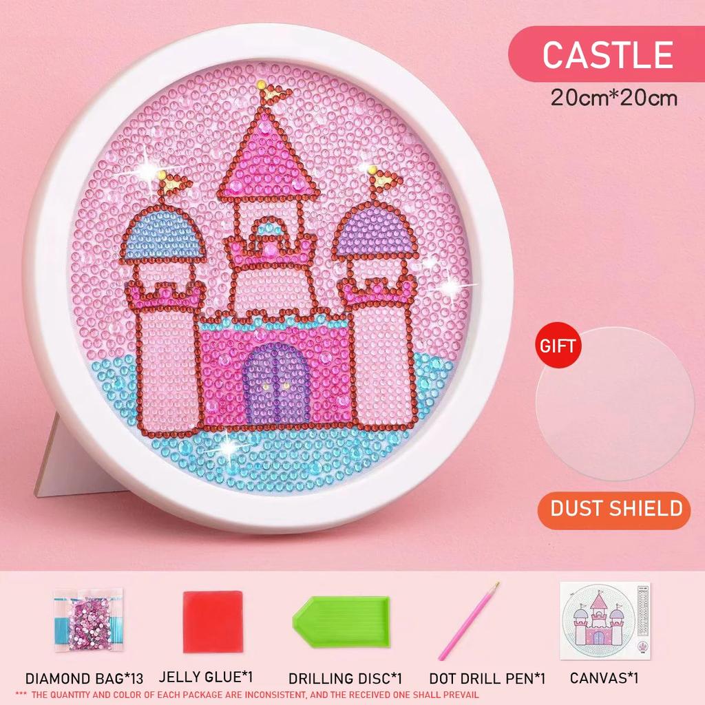 Diamond Sticker Art - Stick-on Diamond Painting Toy for Little Girls Children's DIY Craft - 2025 Diamond Sticker Art New Educati