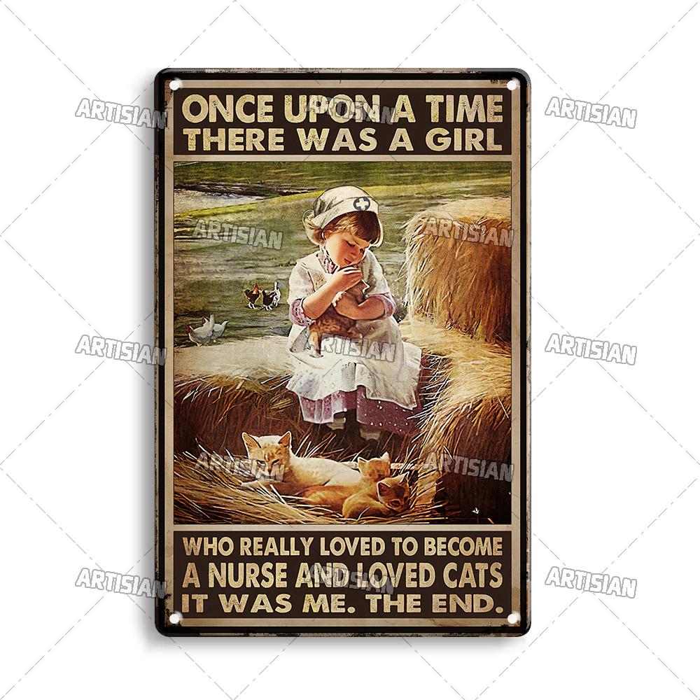 Künstlerisches Medizinisches Metallschild Krankenschwester Tierarzt Blechschild Klinik Krankenhaus Hebamme Dekoratives Poster Wanddekor Garage Bar Kneipe