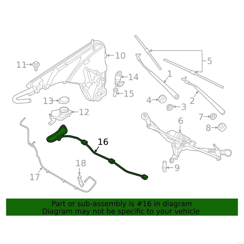 28GC Automotive Windshield Cleaning Accessory Advanced Fluid Dynamics Design Universal Compatibility for G05 G07 G09 G18 F95 China Mainland