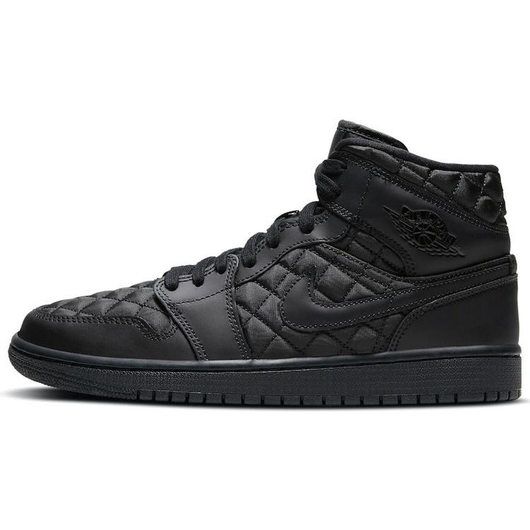 

Новые женские кроссовки Jordan 1 Mid SE стеганые черные DB6078-001 38.5