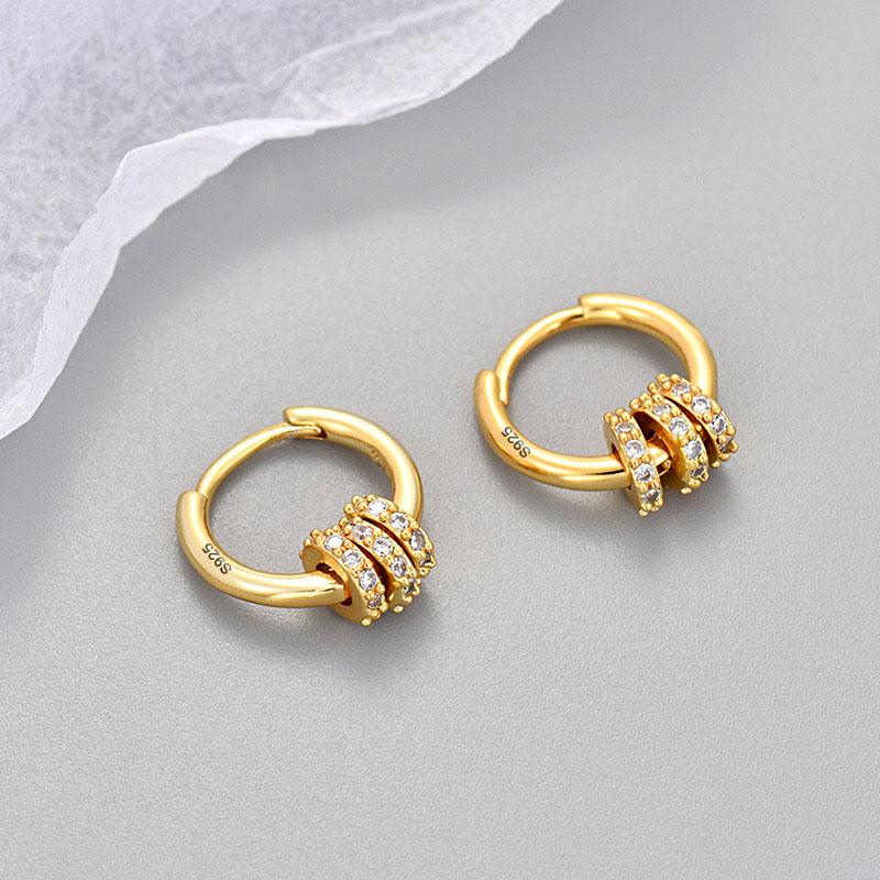 925 Silver Earrings For Women Trendy Heart Star Zircon Earring Jewelry Prevent Allergy Party Accessories Gift