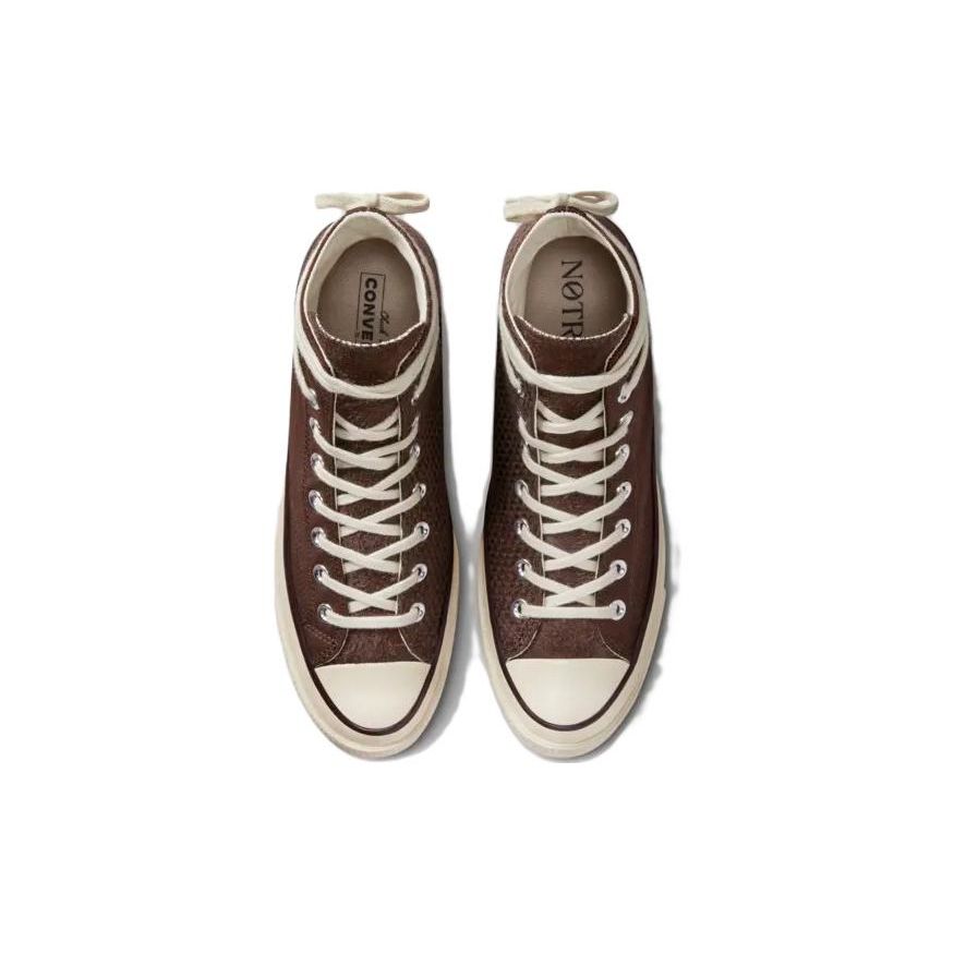 Nasze x Converse Chuck 70 High Furniture Sneakersy Unisex Brązowe Głęboki-Mahoniowy Popiel Drzewny A01626C