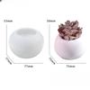 Round Flower Pot Silicone Mould 3 Sizes DIY Succulent Vase Round Candle Cup Mould Craft Making Supplies Stucco Concrete Resin Storage