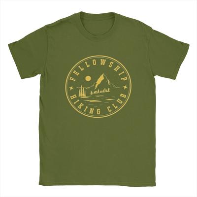 Men Fellowship Hiking Club T-The L-Lords Of The R-Rings T Shirt Mordor 100% Cotton Clothing O Neck Tee Shirt 4XL 5XL T-Shirts